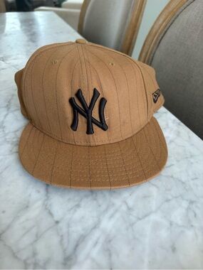 New Era New York Yankees Brown Pinstripe Fitted Cap